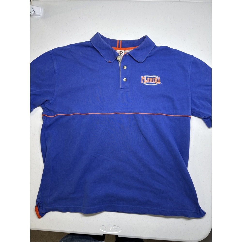 Red Oak Sportswear Florida gators Mens Polo Y2K 90s Style , XL Tag Fits L Cotton